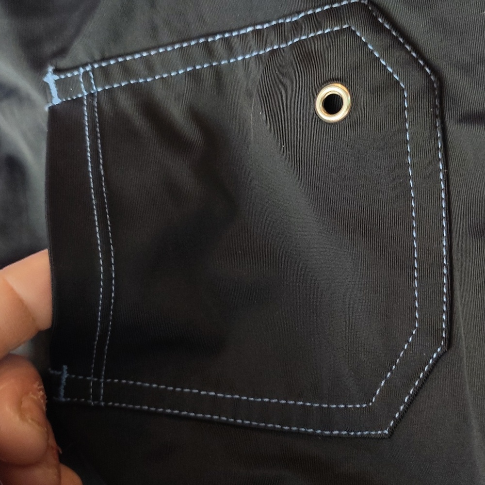 Women's Black and Blue SWIM Shorts SWIMWEAR FREE COUNTRY - Picture 15 of 15